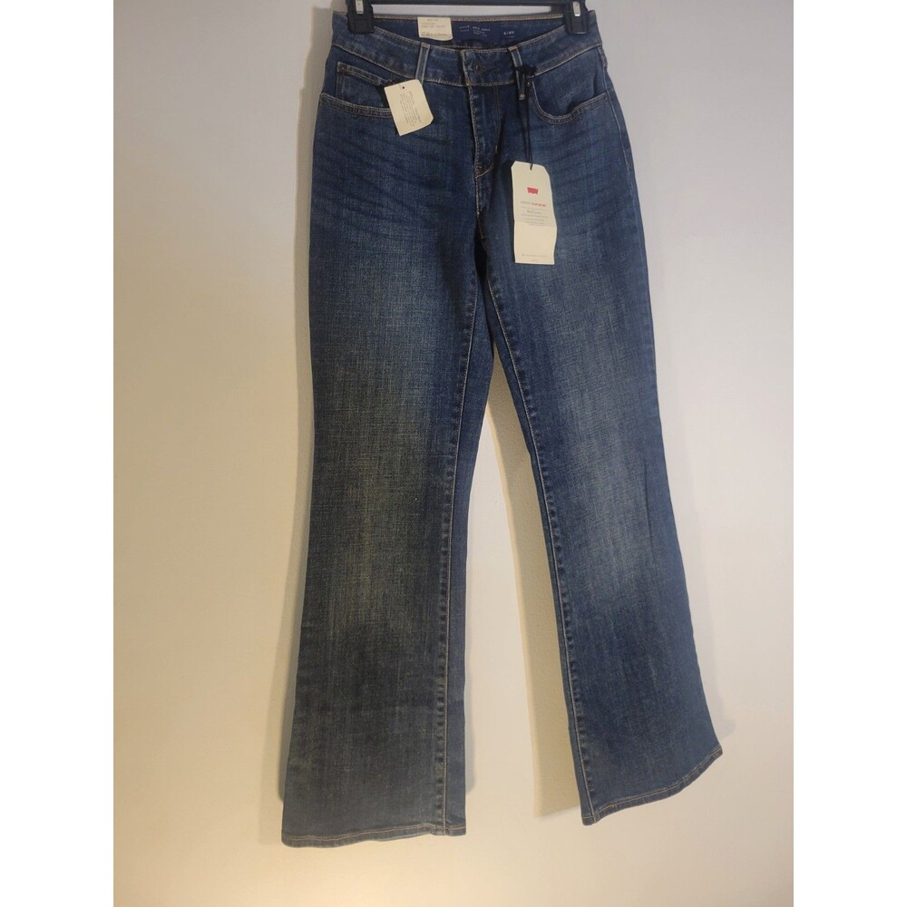 Levi's Classic Bootcut Women's Size 4 Blue Denim Dark Wash Mid Rise Jeans 4/27